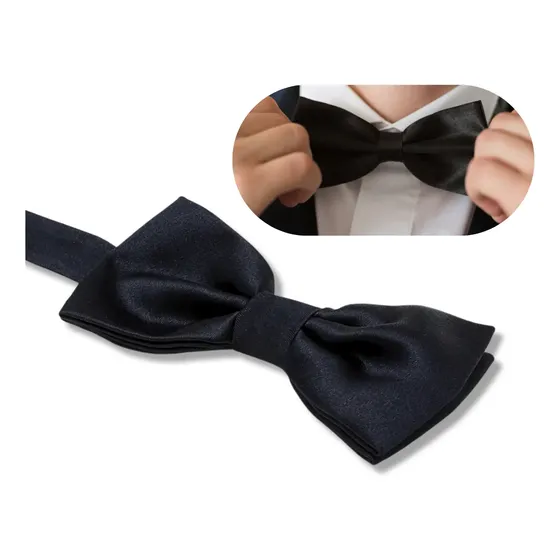Gravata Borboleta Preto Adulto Garçom, Uniforme, Casório