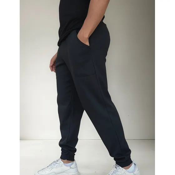 Calça Moletom Jogger Masculina Slim Inverno Plus Size