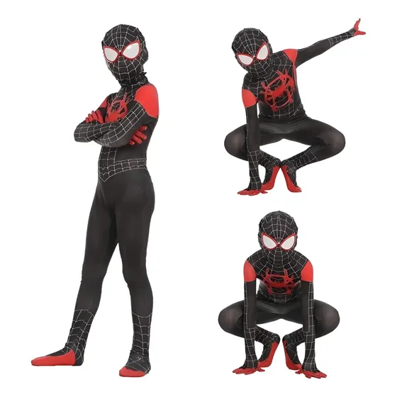Fantasia Homem Aranha Miles Morales Infantil Festa