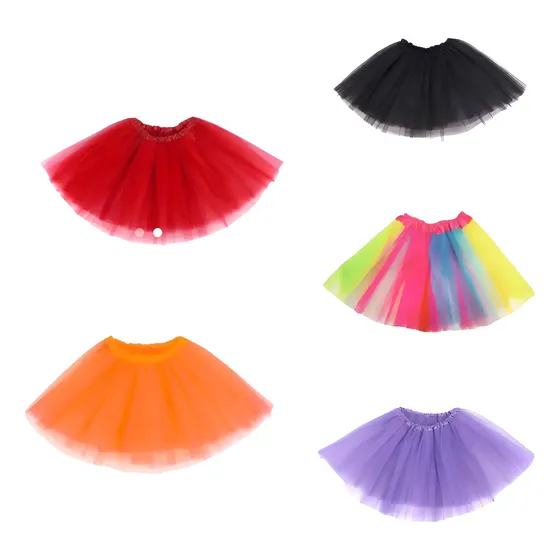 Saia Tule Colorida Glitter Festa Ballet Tutu Fantasia 30/40