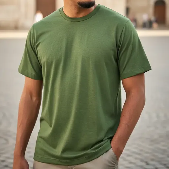 Camiseta Masculina Básica Malha Premium Não Precisa Passar