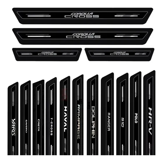 Kit 8 Peças Soleira Super Protetora Platinum Todas As Marcas