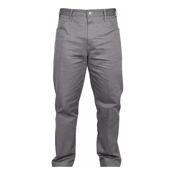 Calça De Brim 1/2 Elástico Cinza Uniforme Profissional