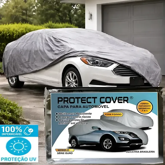 Capa Cobrir Carro Forroda Impermeável Proteção Uv Sol Chuva