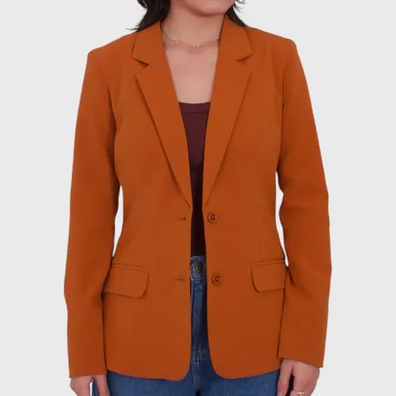 Blazer Feminino Alfaiataria Clássico Acinturado Atemporal