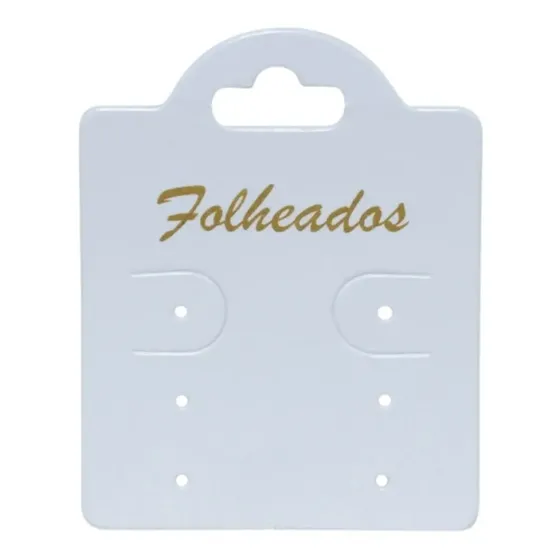 Cartela Tag Modelo Cadeado Para Brincos Pacote Com 400 Peças