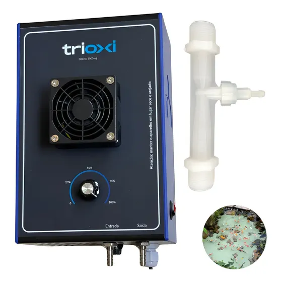 Gerador De Ozônio Ozonizador Venturi Lagos Trioxi 3g 30000l