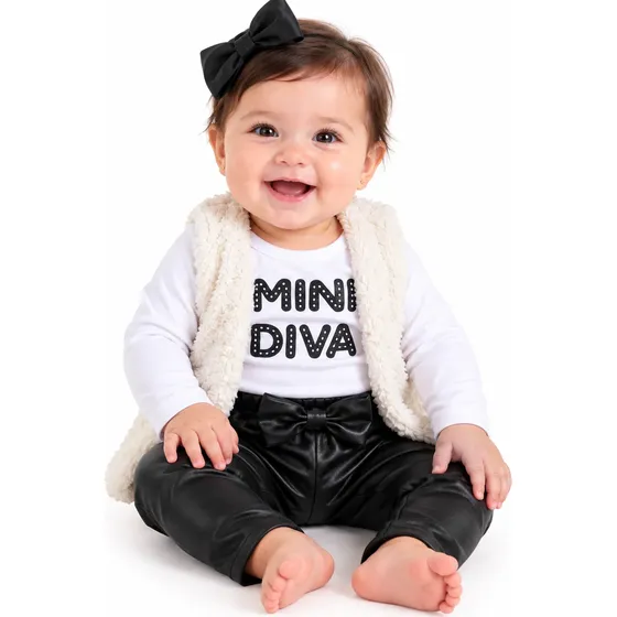 Roupa De Bebê Menina- Blogueirinha Conjunto 4 Peças