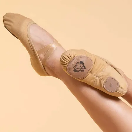 Sapatilha De Ballet Meia Ponta Em Strech Frappé Evidence