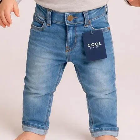 Calça Jeans Bebê Menino P M G Infantil Masculino Regulador