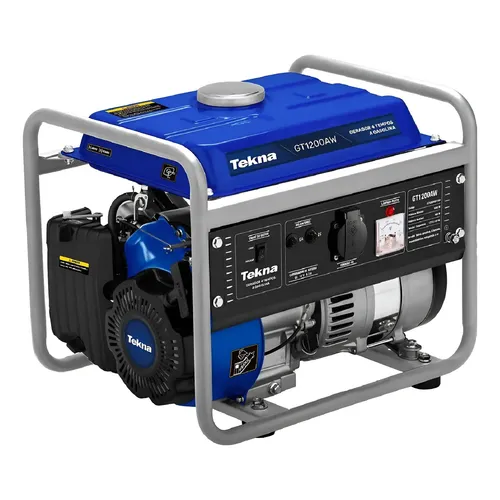 Gerador Á Gasolina 1,2 Kva 4 Tempos Gt1200 Monofásico Tekna