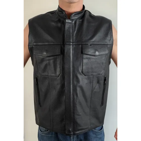 Colete Masculino Couro Legitimo Seriado Sons Of Anarchy L1m