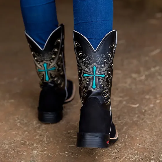 Bota Texana Bico Quadrado Promoçao Montaria Mais Brinde