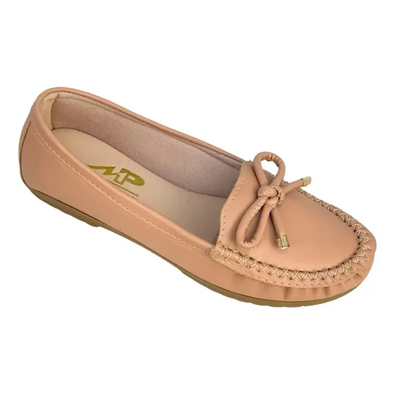 Sapatilha Mocassim Feminino Napa Costurado À Mão Moda Pé
