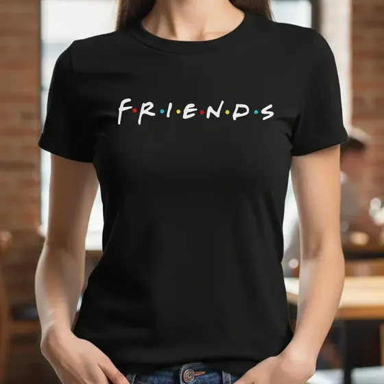 Camiseta Feminina Friends Baby Look Para Melhores Amigas