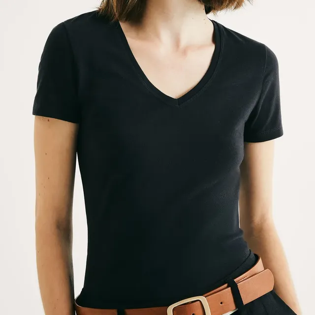 Blusa Feminina Básica Em Algodão E Elastano Hering