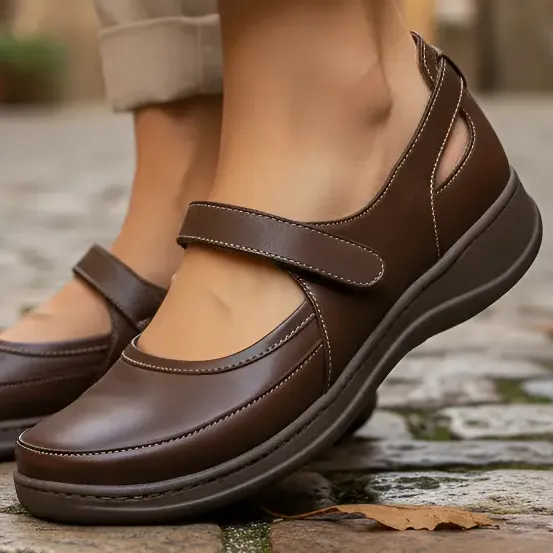 Sapato Boneca Retrô Conforto Couro Legitimo R 7075