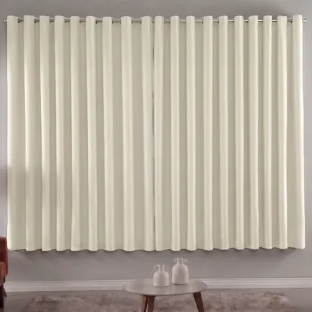 Cortina Blackout Em Tecido 2,00x1,80 Corta Luz Preta