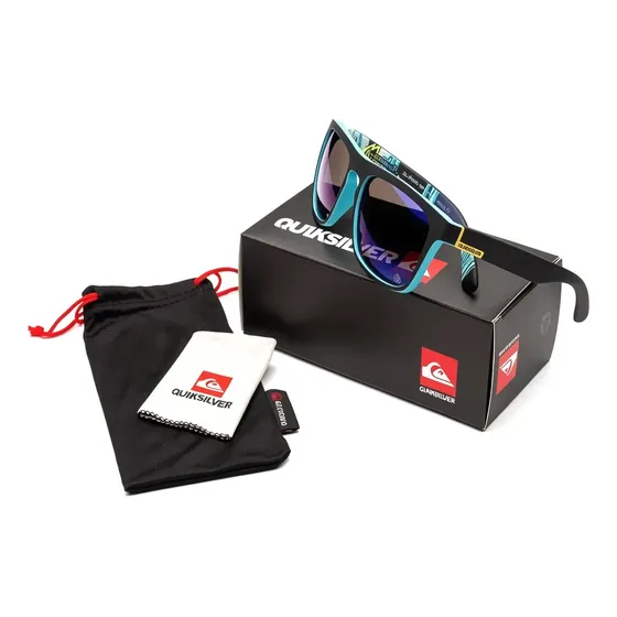 Óculos De Sol Quiksilver Com Proteção Uv400 + Bag + Flanela