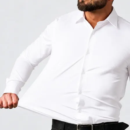 Camisa Social Masculina Slim Com Elastano Premium Stretch
