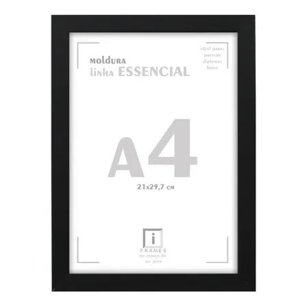 Moldura Quadro A4 21x30 Diploma Poster Certificado C Acetato