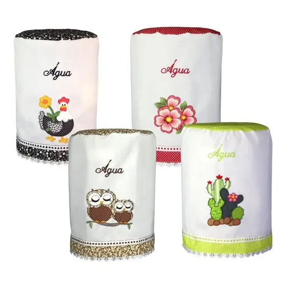 Combo 2 Unidades - Capa Para Galão De Agua Bordada 20 Litros