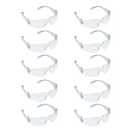 Kit 10 Óculos De Proteção Croma Oval Segurança Epi Obra