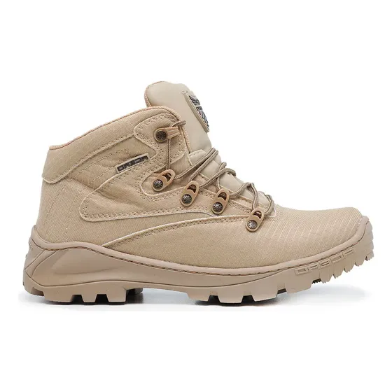 Bota Coturno Militar Acero Ripstopmid Areia Palm Em Gel Leve