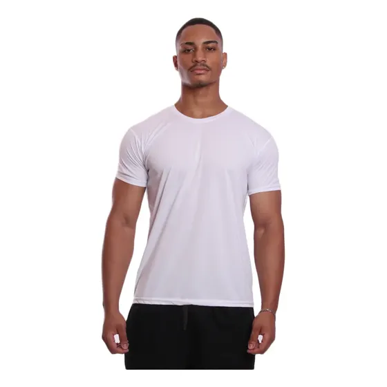Camiseta Masculina Dry Fit Proteção Solar Uv Lisa