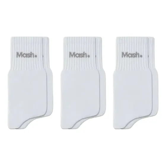 Kit 6 Pares Meias Mash Masculina 20205 Cano Medio Algodão