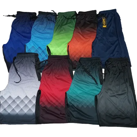 Short Bermuda Kit 5 Peças Academia Praia Corrida