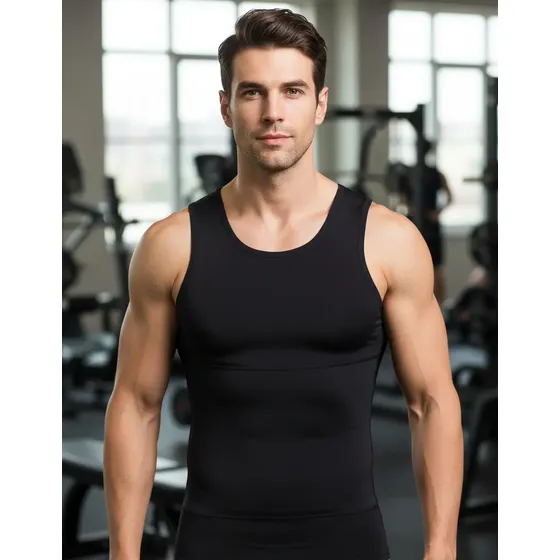 Cinta Modeladora Masculina Reforçada Postura Colete Redutor