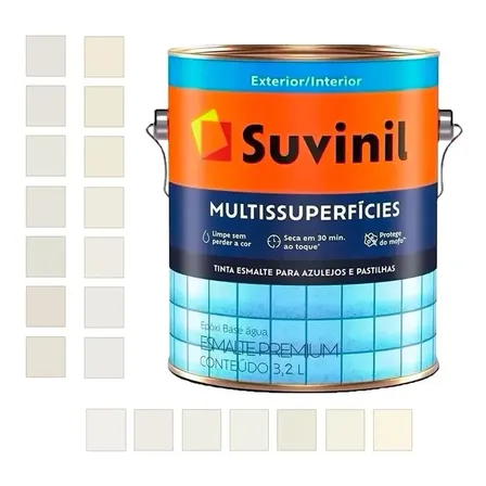 Tinta Epóxi P/ Cozinhas E Banheiros 3,2l Leves 01 - Suvinil