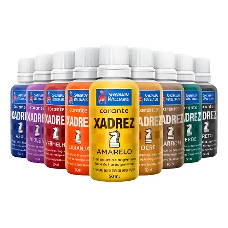 Corante Bisnaga Xadrez P Tintas Varias Cores Pigmento Parede