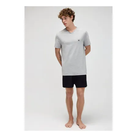 Pijama Masculino Curto Em Malha Hering