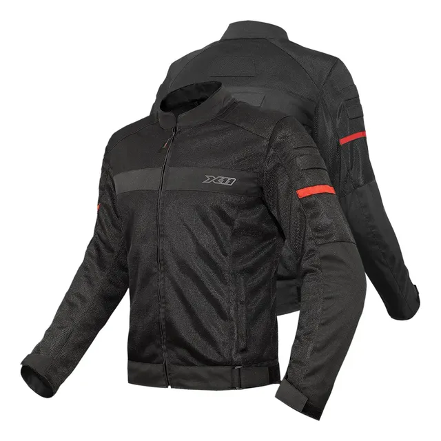 Jaqueta X11 Super Air Masculina Moto Motociclista Ventilada Mesh Com Proteção Ce Confortável Resistente Para Viagem Uso Urbano