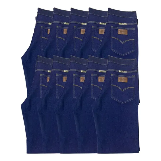 Kit 10 Calça Jeans Masculina De Lycra Para Trabalho Atacado