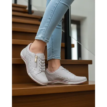 Tênis Kolosh Feminino Gel Zíper Calce Fácil Esporão C1299