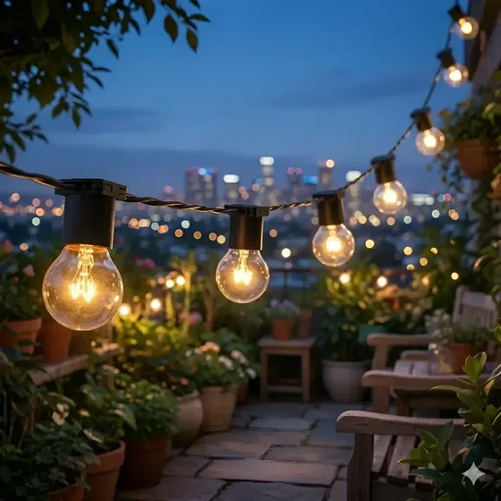 Varal De Luzes Festao 50 Mts Com 50 Lampadas Inclusas