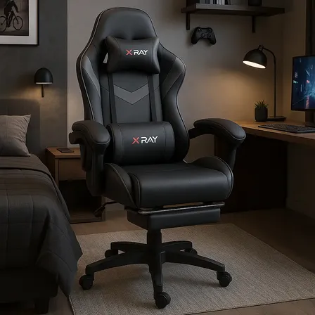 Cadeira Gamer Profissional Reclinável Apoio De Pés X-ray