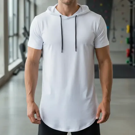 Camiseta Longline Oversized Masculina Com Gorro Plus Size