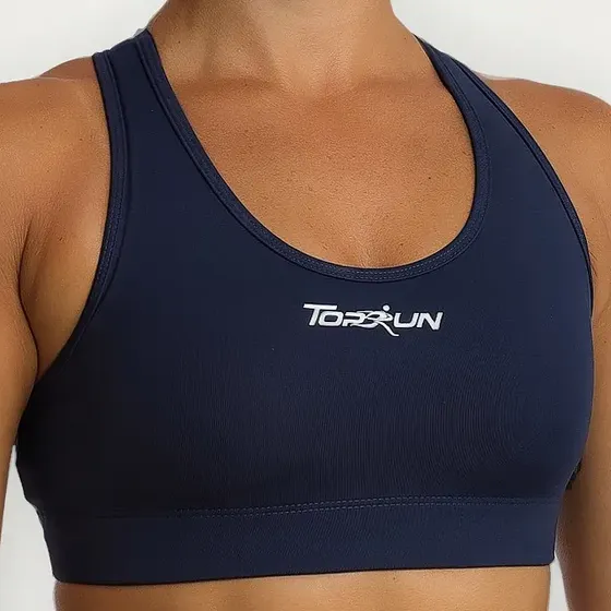 Top Alta Compressão Bolso Corrida Feminina