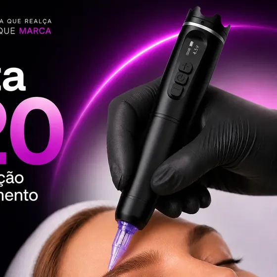 Kit Dermografo Micropigmentação Profissional Sem Fios