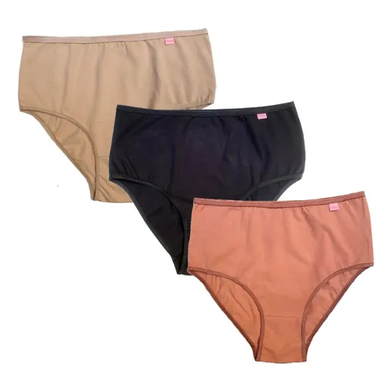 Kit 3 Calçolas Proeza Melhor Idade Calcinha De Vó
