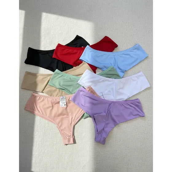 10 Calcinhas Fio Dental Duplo Plus Size Lateral Larga Vitori