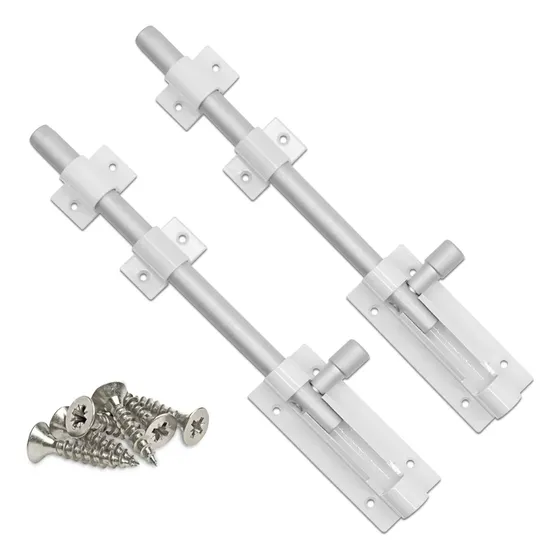 Trinco Ferrolho 200mm - Kit 2 Unidades Porta Portão Externo
