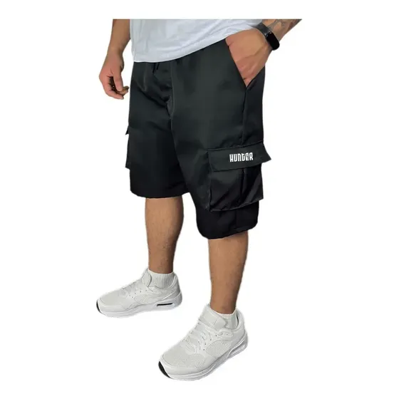 Bermuda Cargo Corta Vento Verão Masculina 5 Bolsos Skate
