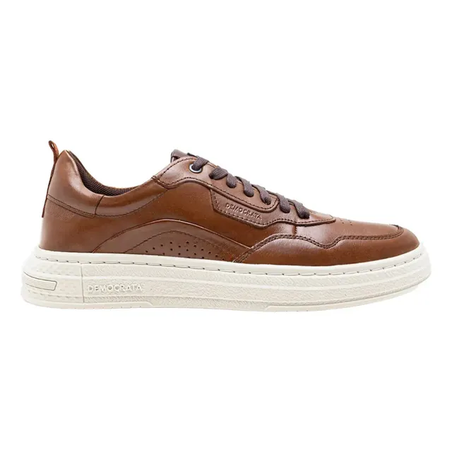 Sapatenis Couro Democrata Masculino Casual Legitimo Original