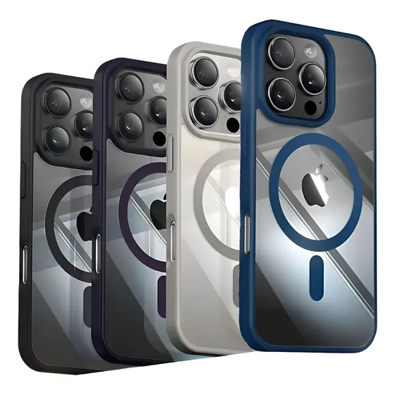Capinha Case Transparente Magnética Anti Impacto Para iPhone