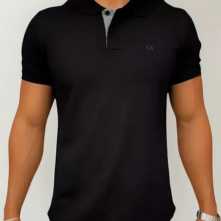 Camiseta Polo Slim Masculina Ogochi Original Camisa Social